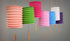 15cm Paper Lanterns Mixed colours x10pcs